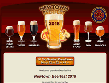 Tablet Screenshot of newtownbeerfest.com